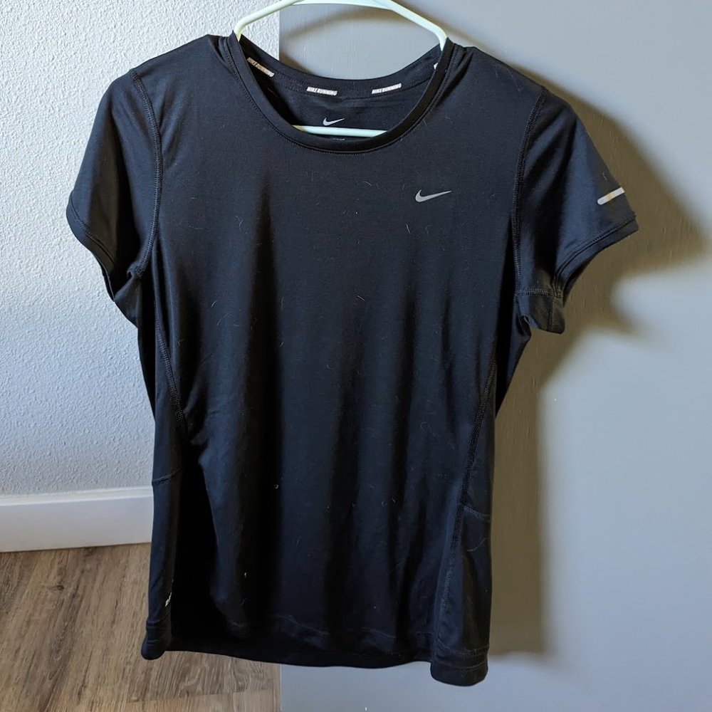 Nike Black Medium Running Dri Fit Top
